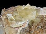 Yellow Barite Crystal Cluster - Peru #64129-1